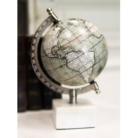 Ebros Gift Contemporary Modern Decorative Desktop World Atlas Map Globe With Tilt Axis