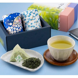 Kiyoizumi Respect for the Aged Day, 2 Types of Japanese Tea Set, Uji Sencha, 2.4 oz (70 g), Genmaicha with Matcha, 0.2 oz (5 g) x 10 Pieces, Sencha, Furoshiki Wrap, High Quality Tea Gift, Kyoto Tea