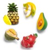 5 PCS Fruit Refrigerator Magnets, Durian Pitaya Banana Avocado Pineapple