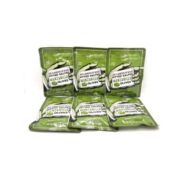 Just a Handful of Pitted Salted Manzanilla Olives 1.05 oz each (Pack of 6)