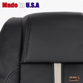 Us Auto Nation 832-790-4949 2010 - 2014 Ford Mustang GT Driver Passenger Genuine Leather Seat Cover Black - Passenger Top