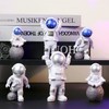 WINUSD 4 PCS Astronaut Figurine, Blue Astronaut Figure Toy Desktop