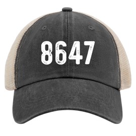 Ositerpz 8647 Trucker Hat Women Trendy Mesh Baseball Cap for Summer Black