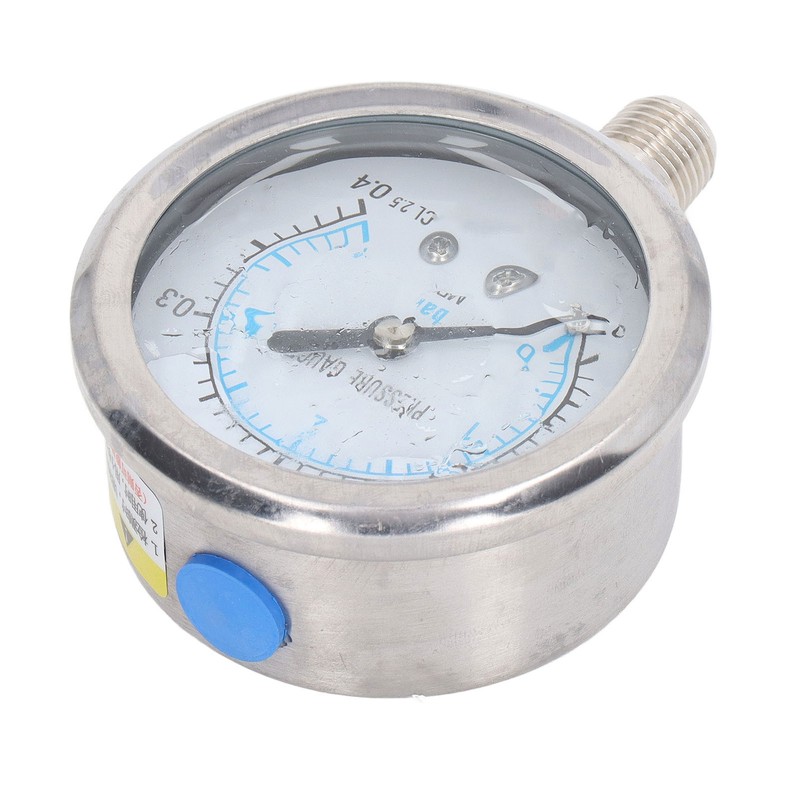 Vacuum Pressure Gauge Shockproof Radial Stainless Steel Case for Industrial