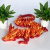 Dragon 60 cm 3D Movable Figure, Crystal Dragon, Children's Decoration,