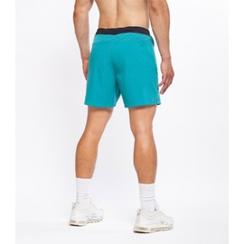 YOGA CROW 5" Men's Yoga Shorts –Mens Athletic Shorts with Zipper Pockets, Breathable Liner, Mens Running Shorts, Hot Yoga, Glacier Green, X-Large