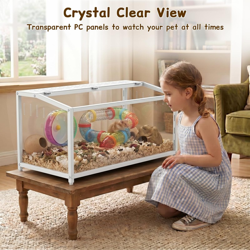 BORISI Hamster Cage Metal - Chewproof Large Hamster Cage, Hamster