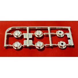 Moebius Models 1971 Ford Pickup 2 and 4 Wheel Drive Hubcaps 1/25