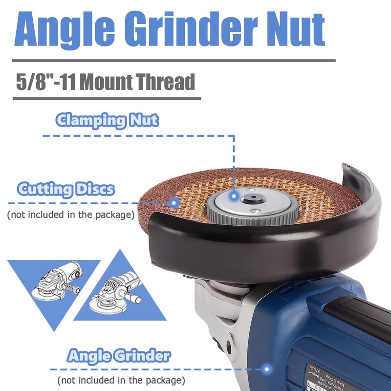 Mesee Quick Release Nut for Angle Grinder, 5/8"-11 Angle Grinder