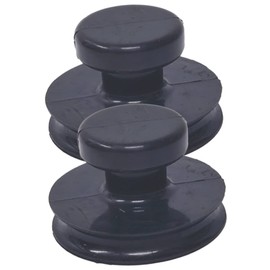 BIUDECO 2pcs Holder Healing Lifting Suctions Black Bowl Portable Handles Suction Buddha Replacement Tools for Handle Nepal Accessories Spiritual Meditation Bowls Rubber Knob Tool