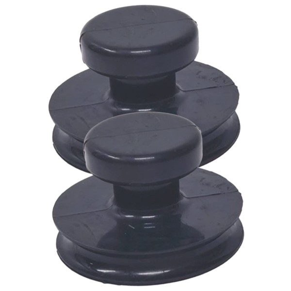 BIUDECO 2pcs Holder Healing Lifting Suctions Black Bowl Portable Handles