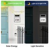 Hausnummer Beleuchtet Solar, Solarhausnummer, Hausnummernschild IP65 Wasserdicht, Edelstahl Hausnummer, Hausnummernleuchte,