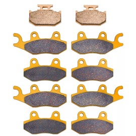 Unbranded Front Middle Rear Brake Pads for Yamaha Rhino 700 Fi YXR700 YXR 700 2008-2013