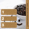 Gourmanity Organic Ceylon Whole Black Peppercorns, Complex and Aromatic Taste,
