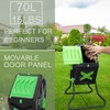 SQUEEZE master Light Weight Tumbling Compost Bin-Single Chamber Compost Tumbler
