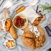 Woanger 8 Pcs Linen Bread Bag Burlap Drawstring Reusable Bread