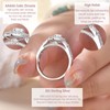 Newshe Jewellery Womens Wedding Rings AAAAA Cz 925 Sterling Silver