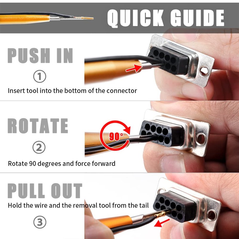 D SUB Connector Pins Removal Tool JRready DRK-D SUB Pins