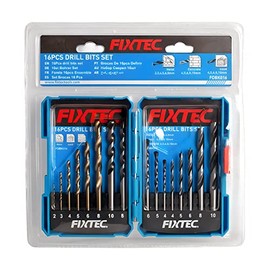 DRILL BIT SET. MIX BITS COMBINATION METAL WOOD CONCRETE. 16PCS. Multiple use drill bits.