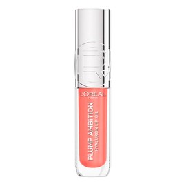 L'Oréal Paris Plump Ambition Lip Oil, Brillo Labial Efecto Voluminizador con Ácido Hialurónico, Hidratación Intensa para tus Labios, Tono Worth It, 5 