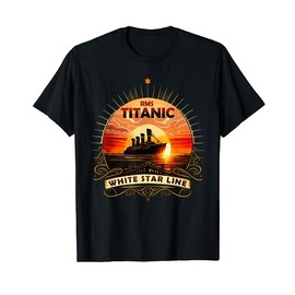 Titanic Ship Atlantic Ocean Cruise Voyage Old Vintage 1912 T T-Shirt