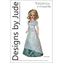 Designs byJude Regency Doll Clothes Sewing Pattern for 10" Coquette Cissy Madame Alexander