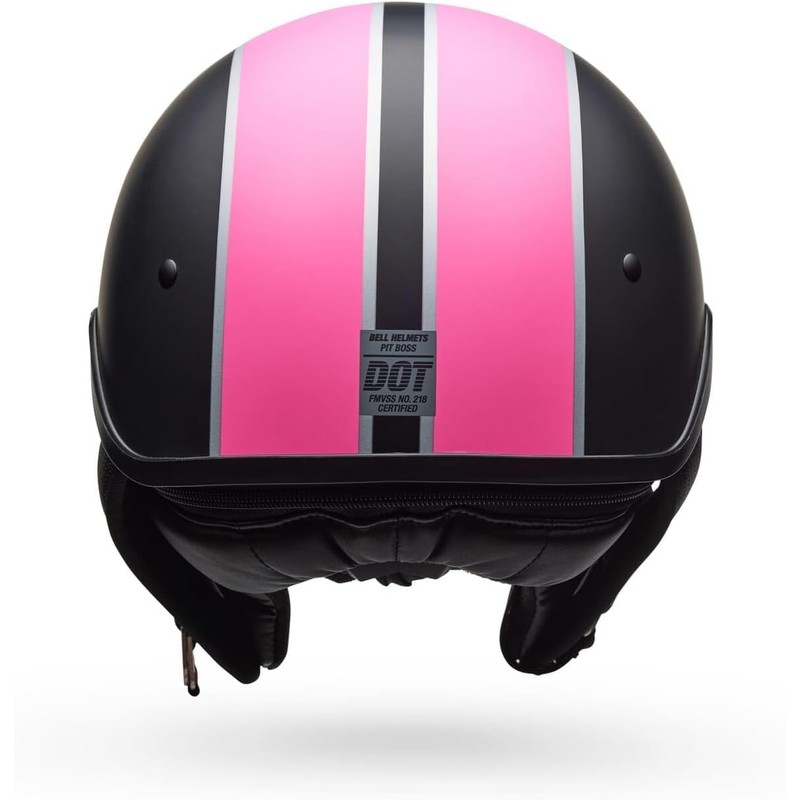 Bell Helmets Pit Boss - Matte Black/Pink Pin, Medium