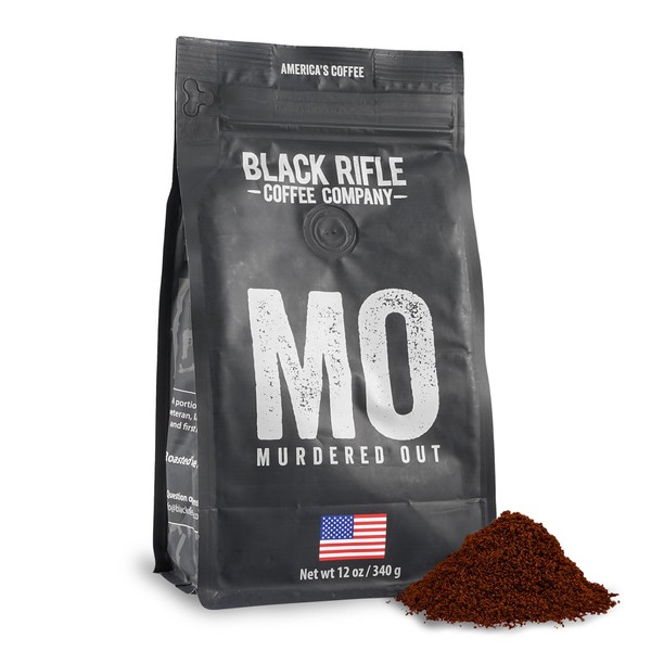 Asado extra oscuro asado (italiano) café molido por Black Rifle Coffee Company | bolsa de 12 oz de café especial gourmet de alta calidad | regalo perfecto para los amantes del café