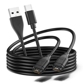 2-Pack Charger Cable for Garmin Watch Charger, USB-A + USB-C Charging Cable for Garmin Fenix, Vivoactive, Forerunner, Venu, Instinct, Approach (3.3FT*2)
