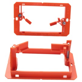 Lyaciomn Low Voltage Mounting Bracket 1 Gang Multipurpose Drywall Mounting Wall Plate Bracket - (Single Gang, 10 Pack)