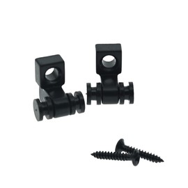 Dopro Set of 2 Guitar Roller String Tree Roller String Guides Retainer for Electric Guitars Strat Stratocaster Tele Telecaster Black