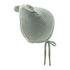 Sterntaler Knitted Cotton Hat (Organic) – GOTS Unisex Scarf Hat, Stone Green