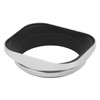 Haoge 55mm Square Metal Screw-in Lens Hood with Cap for