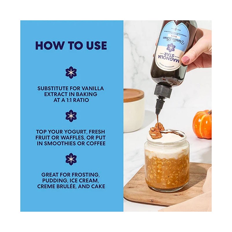 Magnolia-Star Vanilla Bean Paste Squeeze Bottle, 8 oz.