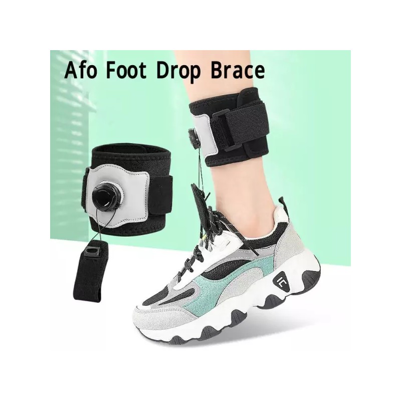Afo 발 드롭 버팀대 손잡이 조절식 왼쪽 오른쪽 리프팅 업