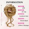 Elvirgel 5 PCS Messy Bun Hair Piece for Women Scrunchies