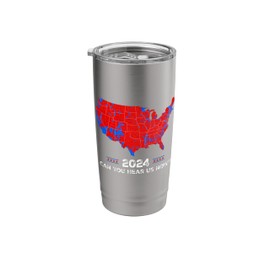 Patriotic Red and Blue Map, Can You Hear Us Now Map of 2024 Stainless Steel Insulated Tumbler