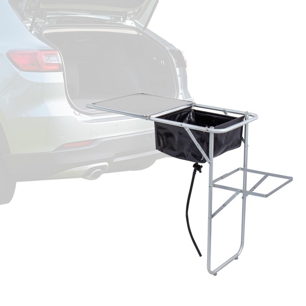 Himalaya Tailgate Table, Folding Camping Kitchen Extended Side Table, Overlanding
