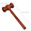 jojofuny Wooden Gavel Wooden Block Set for Judge Lawyer Auction