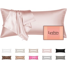 Silk Body Pillow Cover with Zipper, Mulberry Silk Pillow Cases Body Size Ultra Smooth and Soft Breathable Cooling Silk Satin Body Pillowcase for Hair and Skin (20x54 Inches, 1 Pack)