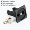WRKMH Hand Shower Holder Black Brass Shower Head Holder Wall