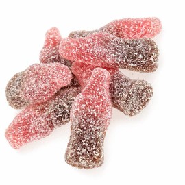 Sour Cherry Cola Bottles Gummy Candy (Sour Cherry Cola, 2 Pound)