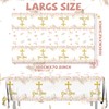 OGMOGKW Baptism Tablecloth,3Pcs Baptism Table Decorations God Bless Table Cloth