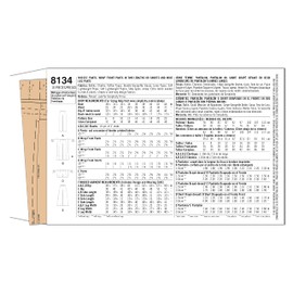 Simplicity 8134 Misses' Easy-to-Sew Pants and Shorts Sewing Pattern, Size 14-16-18-20-22