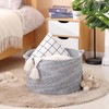 KAKAMAY Large Blanket Basket (20"x13"),Woven Baskets for storage Baby Laundry