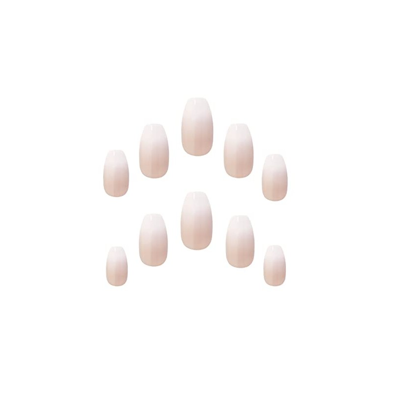 Elegant Touch French Acrylic Nails No. 2 COFFIN