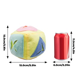 MinrzPet Rabbit Foraging Toy, Bunny Puzzle Treat Dispenser, Feeding Ball Toy with Bell for Bunny, Exercise Enrichment Toys for Bunnies Boredom, Rabbit Accessories for Bunnies Indoor