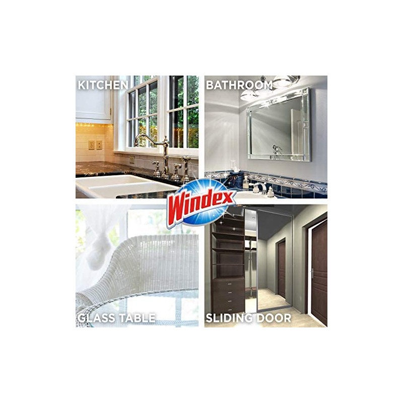 Windex Original Glass Clean Wipes 38 Count (Pack of 6)