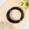 CALFOVERA 10M x 1MM Cowhide Black Genuine Leather Cord for