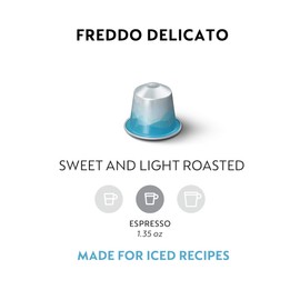 Nespresso Original Line Iced Coffee, Freddo Delicato, 1.35 Oz, 10 Capsules (Pack Of 5)